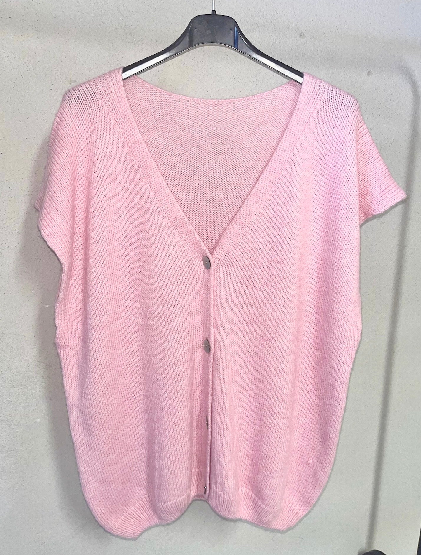 Oversize Weste in Rosa