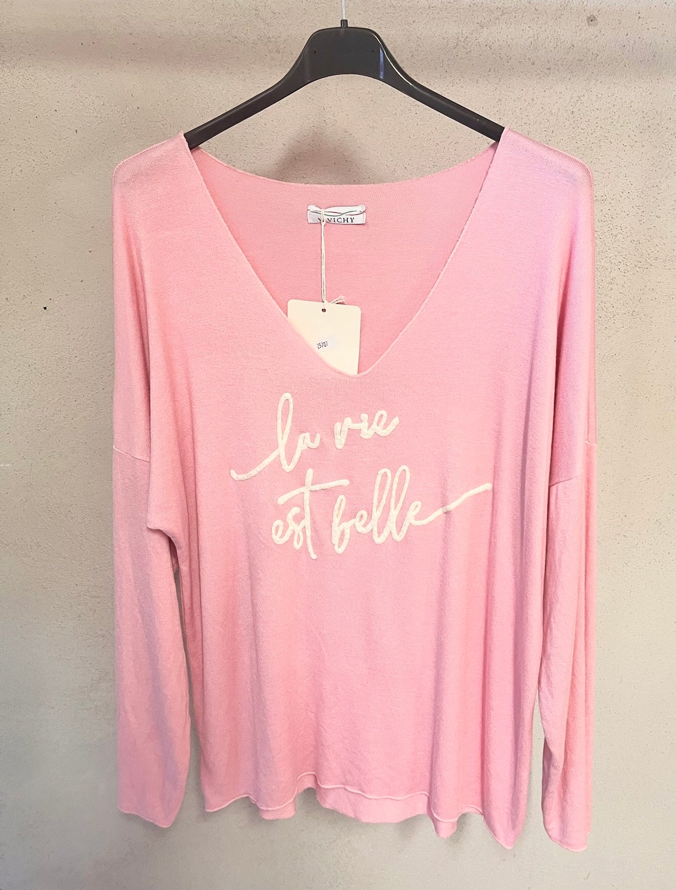 Onesize feiner Pullover in Rosa