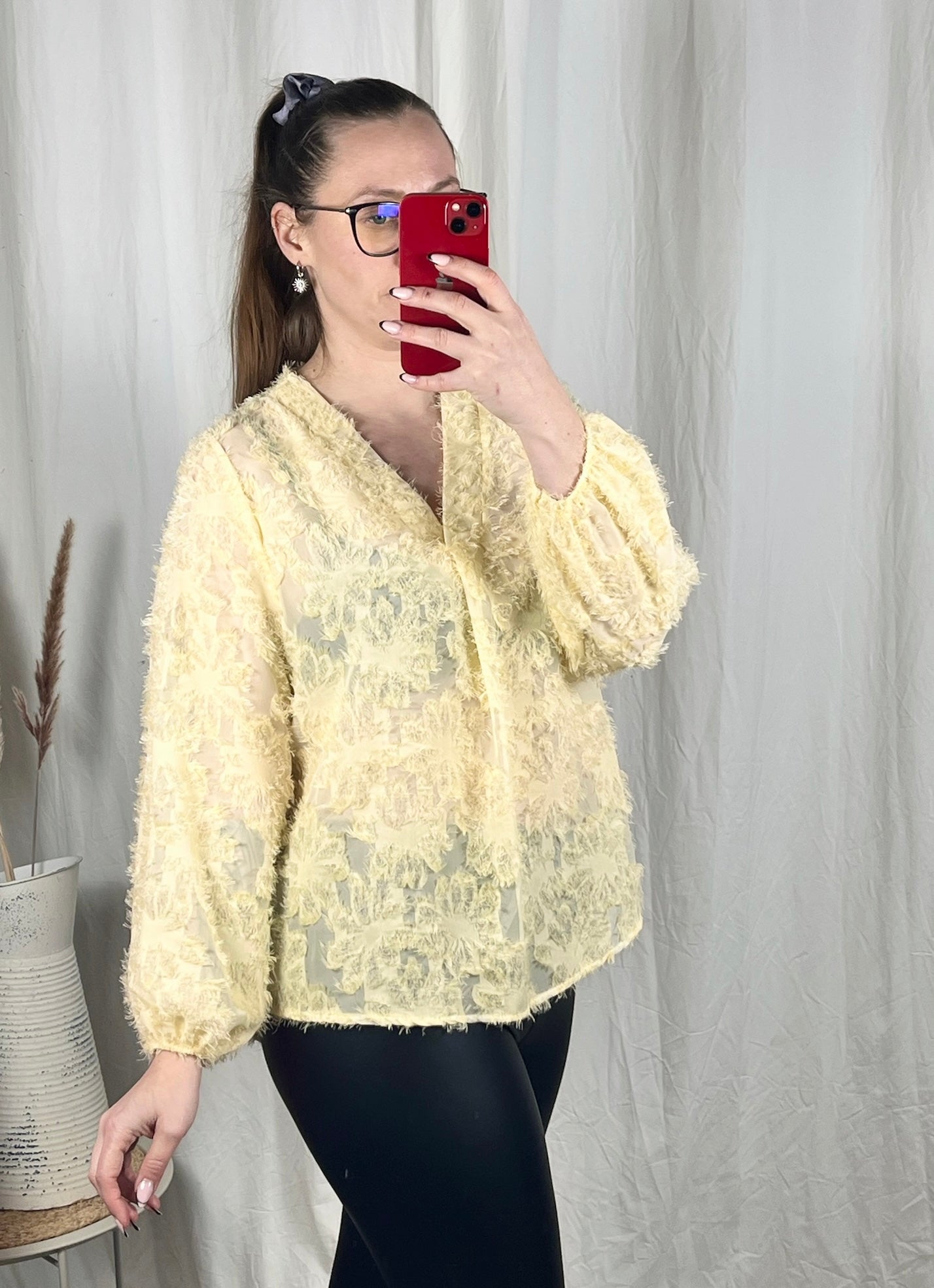 Bluse 3D Optik (verschiedene Farben)