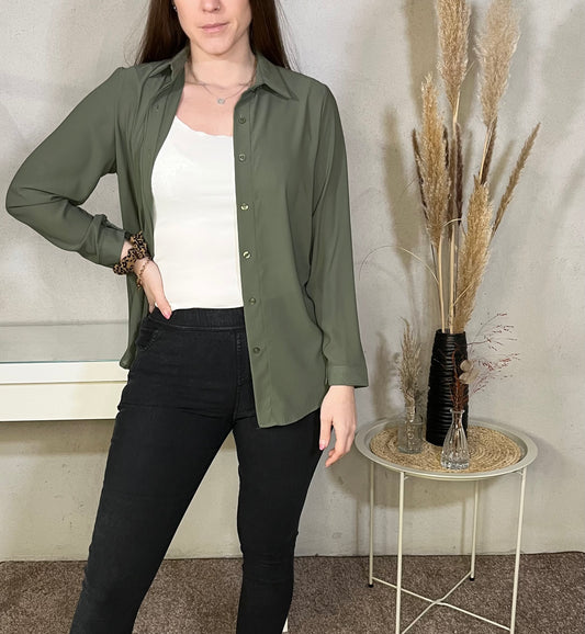 Bluse in Khaki