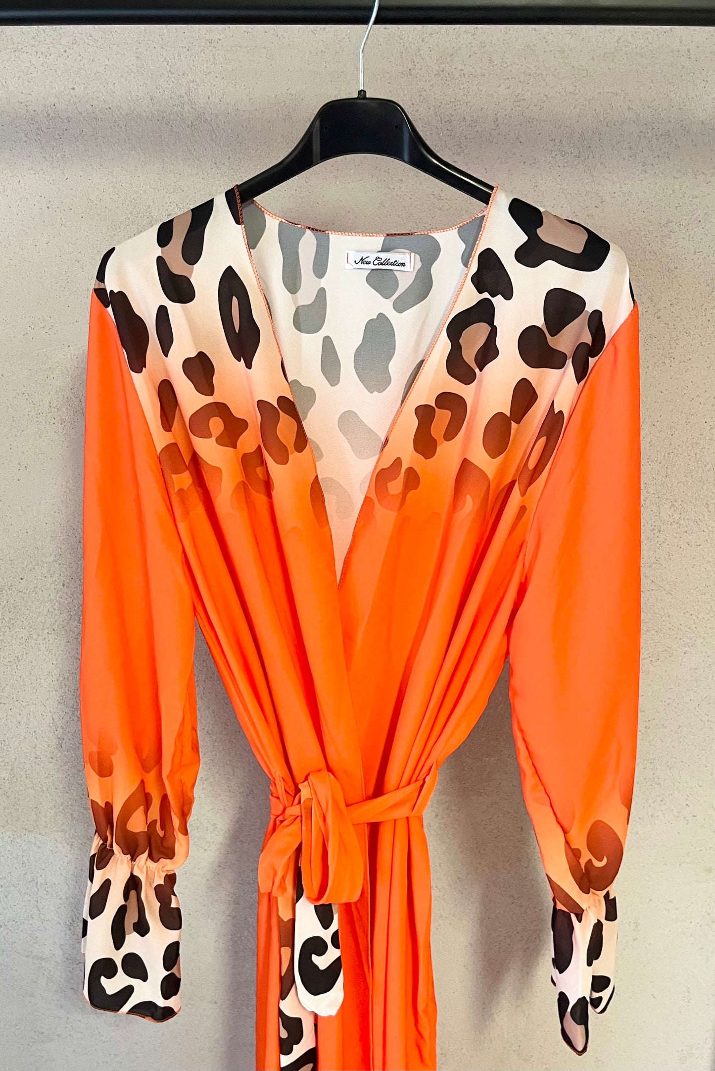 Lange Strandjacke Leo in Orange