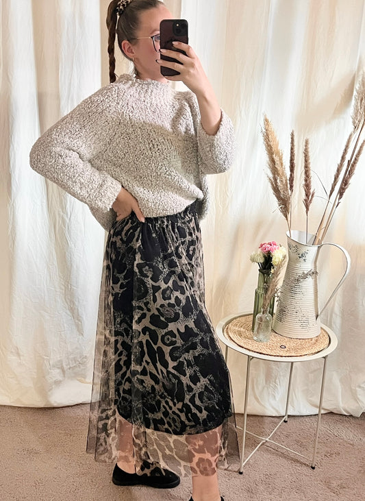 Tüllrock Leo in Schwarz