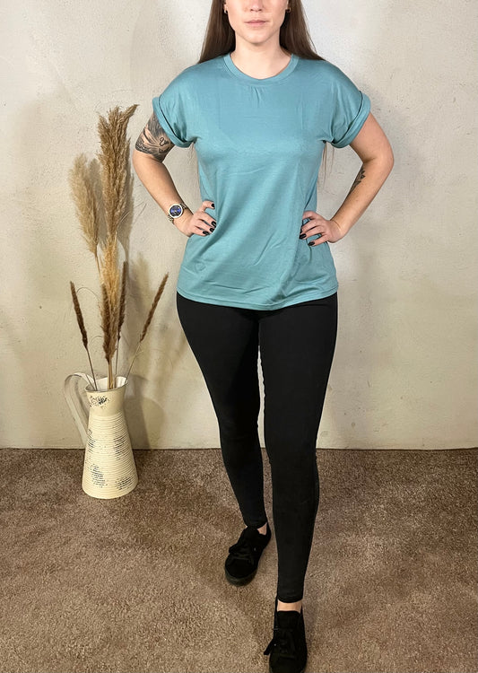 Basic Shirt in Grün