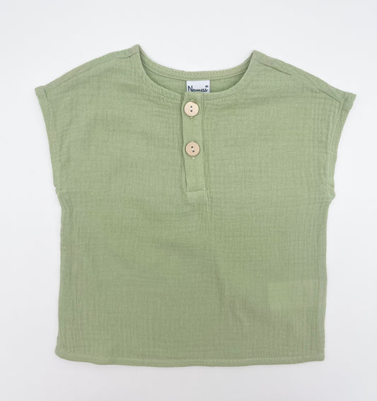 Set in Grün aus Baumwolle