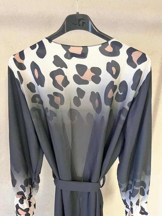 Lange Strandjacke Leo in Schwarz