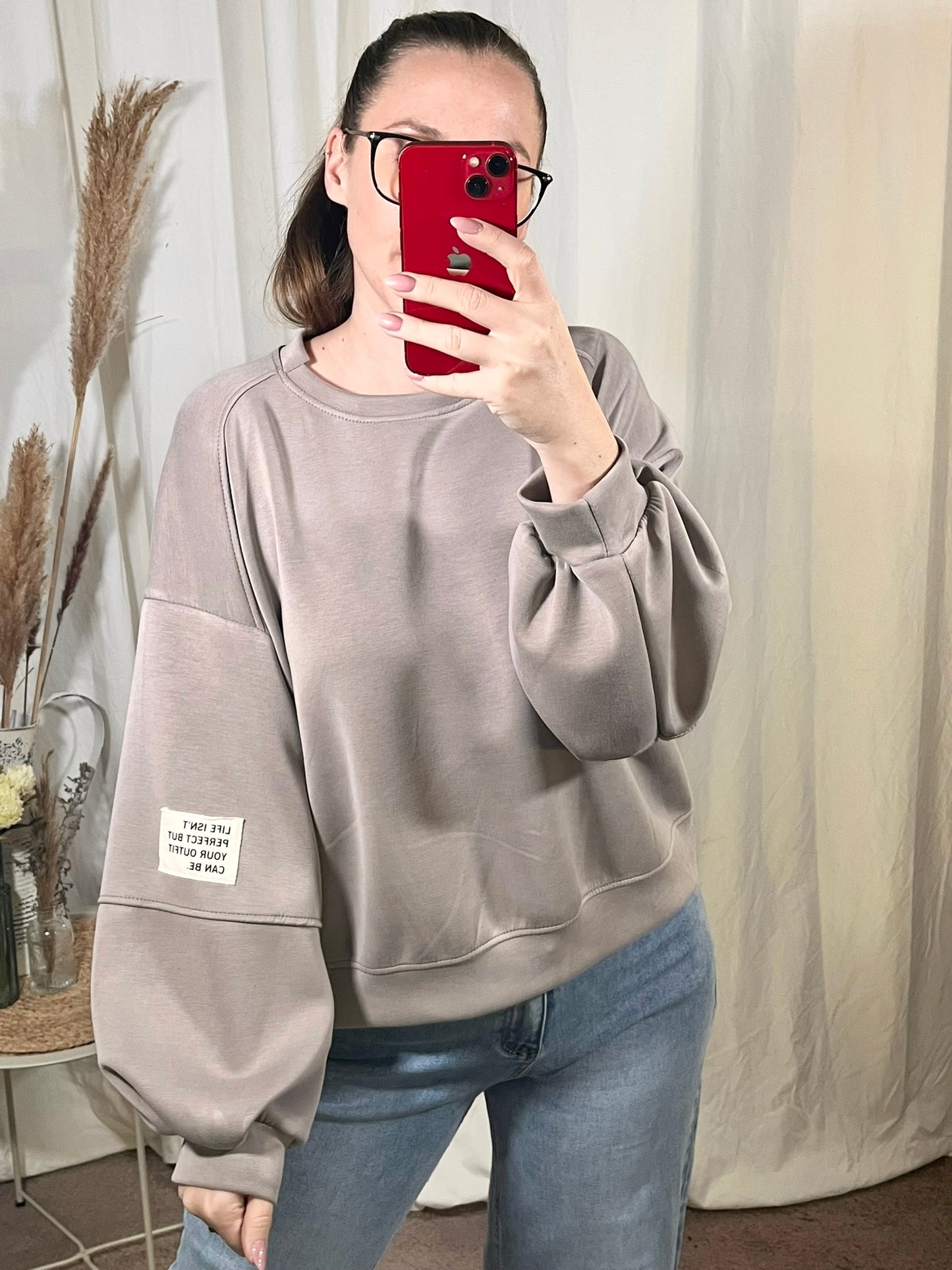 Oversize Pullover Butterstoff (verschiedene Farben)