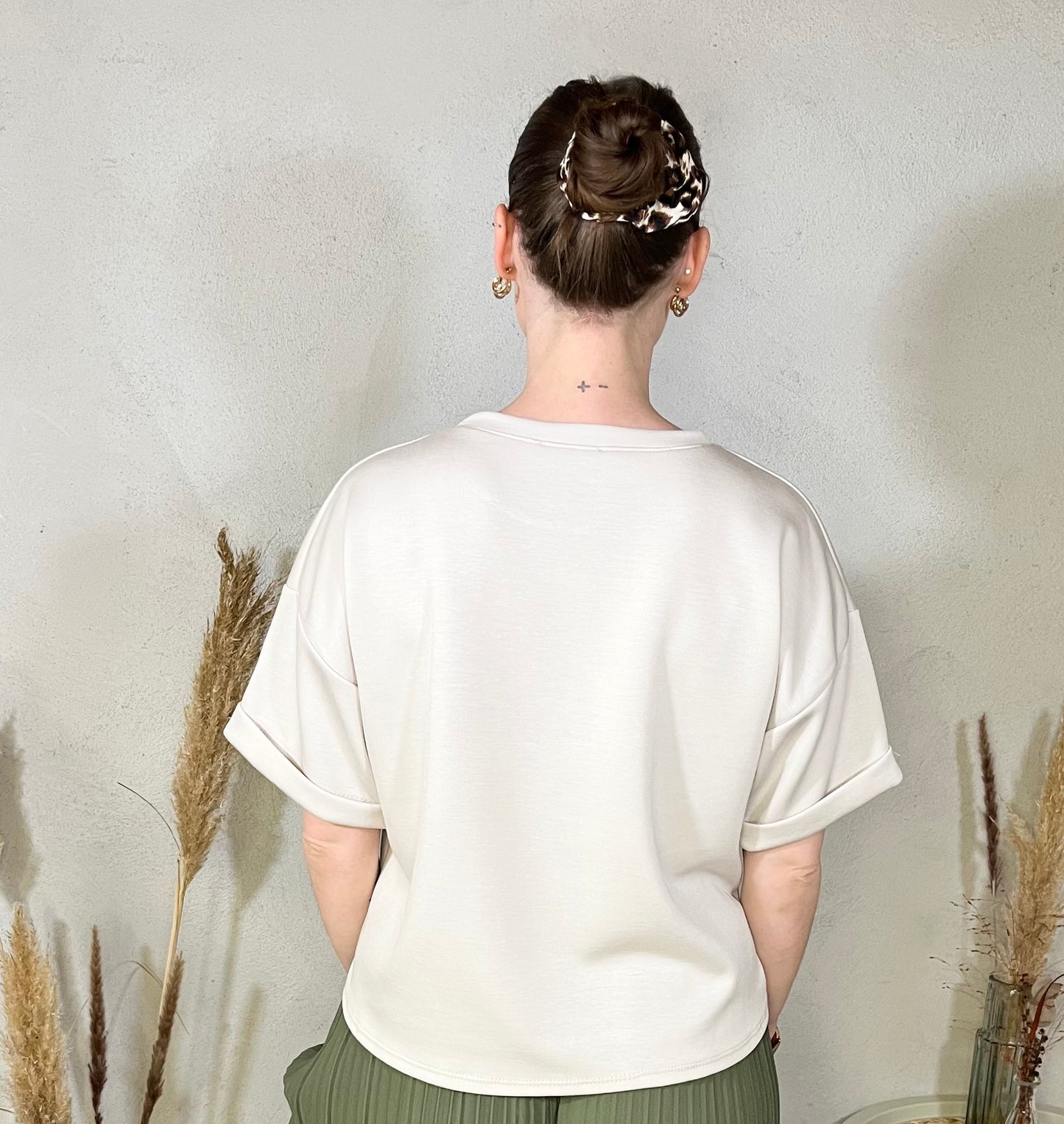 Oversize Shirt - Basic in Beige