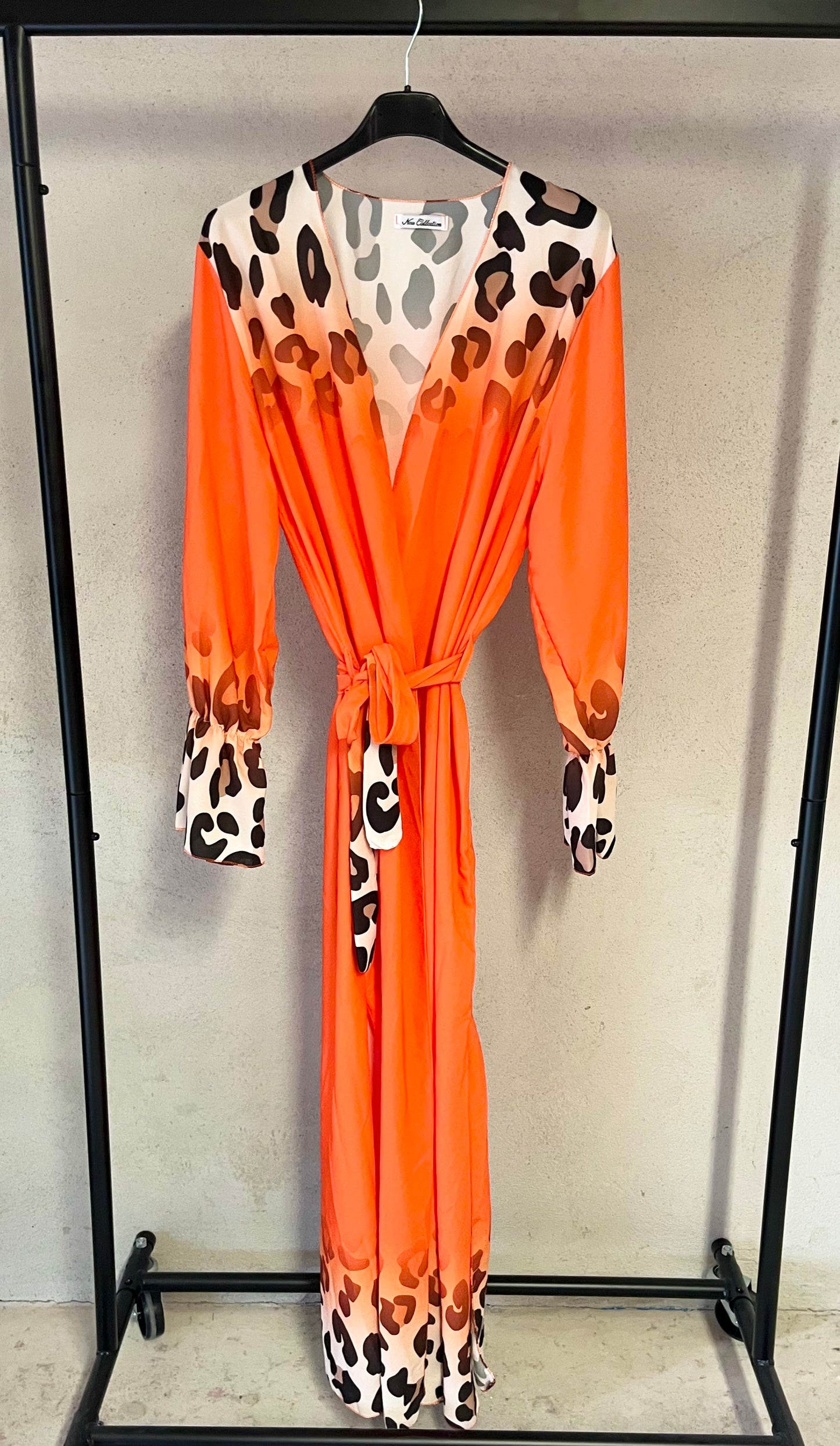 Lange Strandjacke Leo in Orange