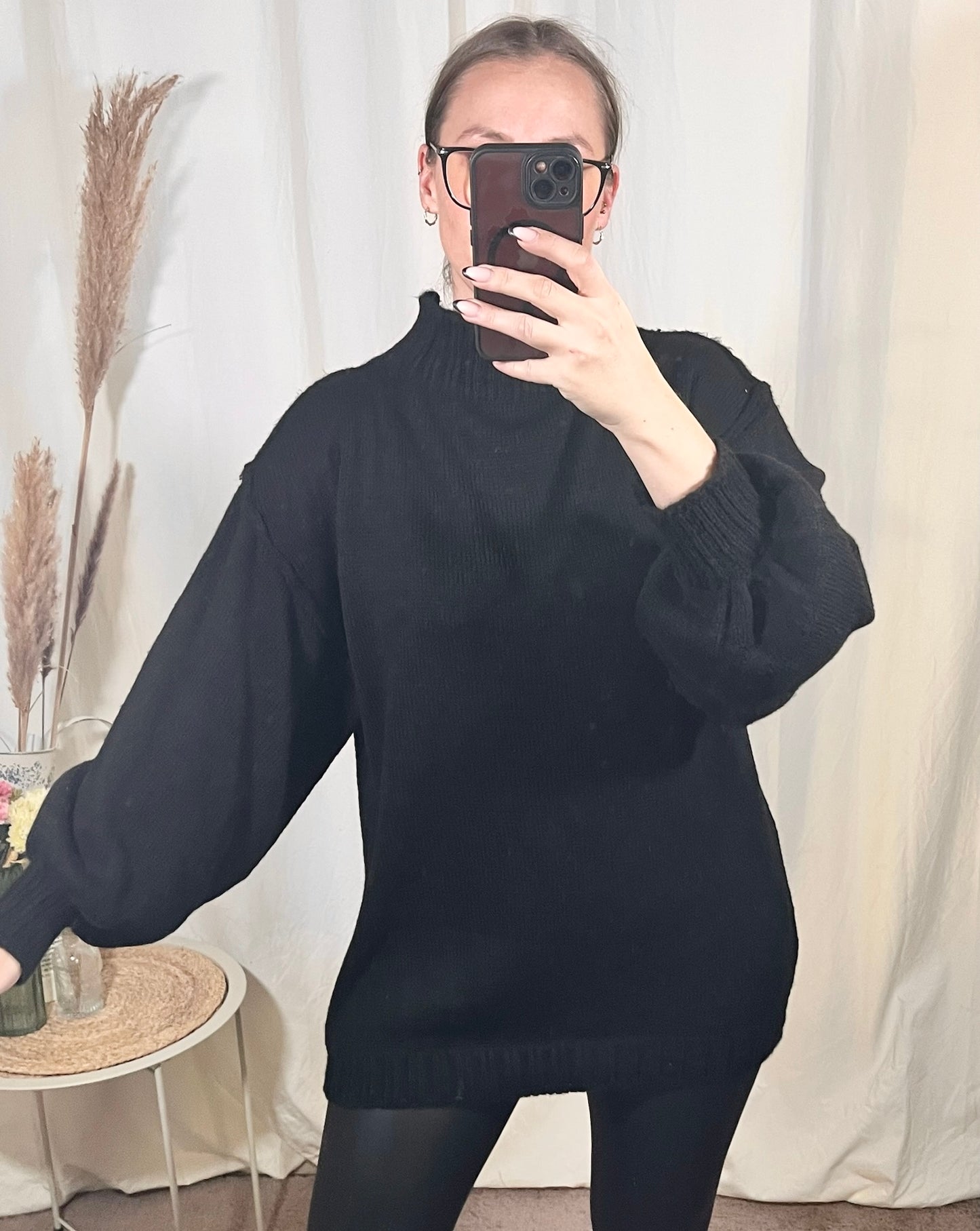 Onesize Pullover in Schwarz