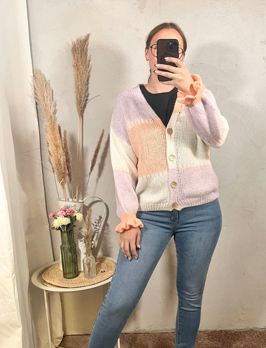 Oversize Cardigan Elegant in Rosa
