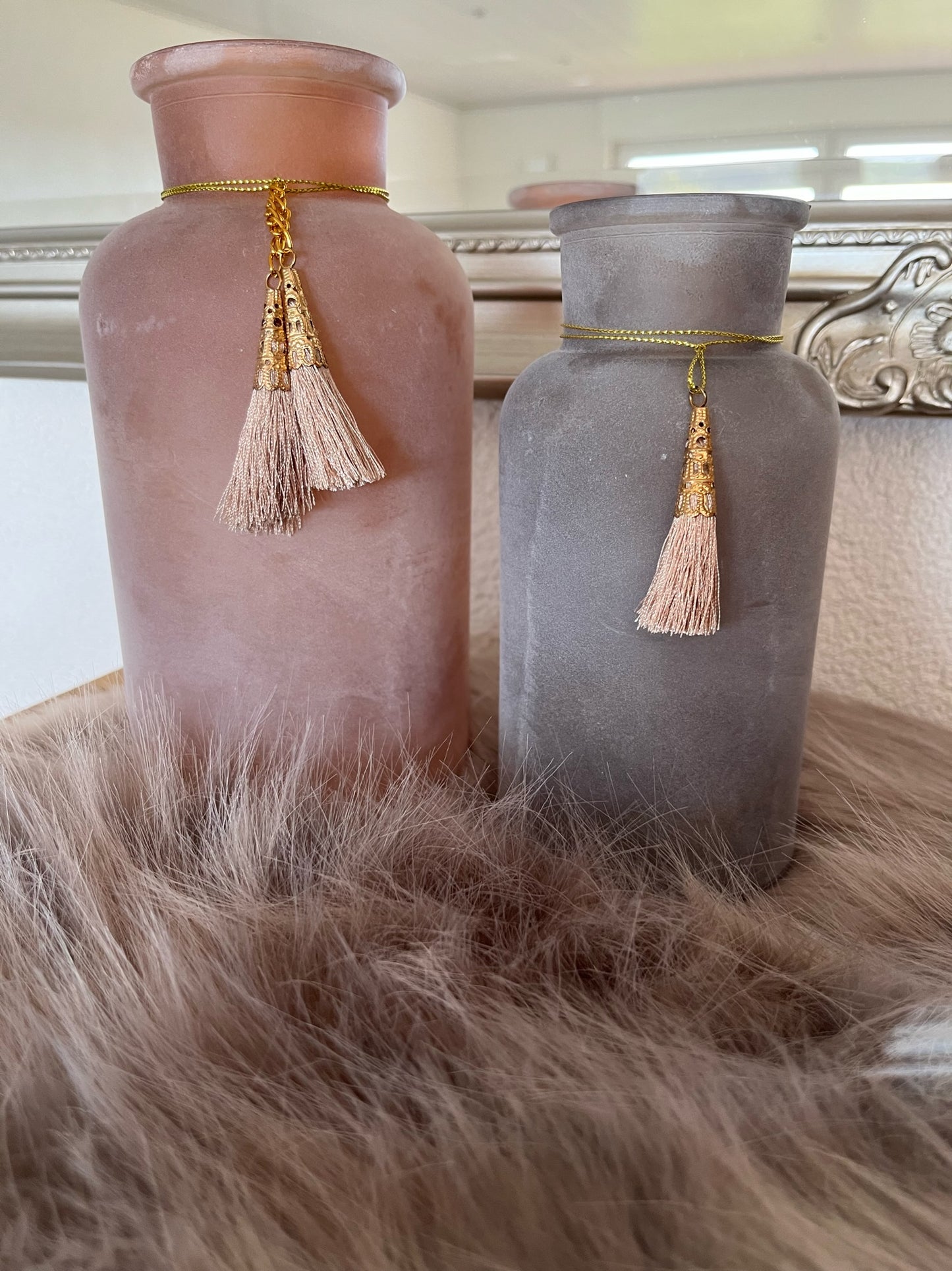 Vase Quaste, 2er Set