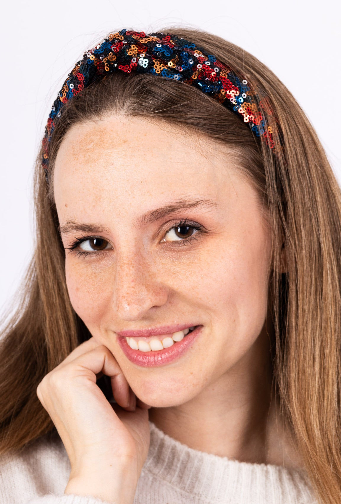 Stirnband Pailletten (verschiedene Farben)