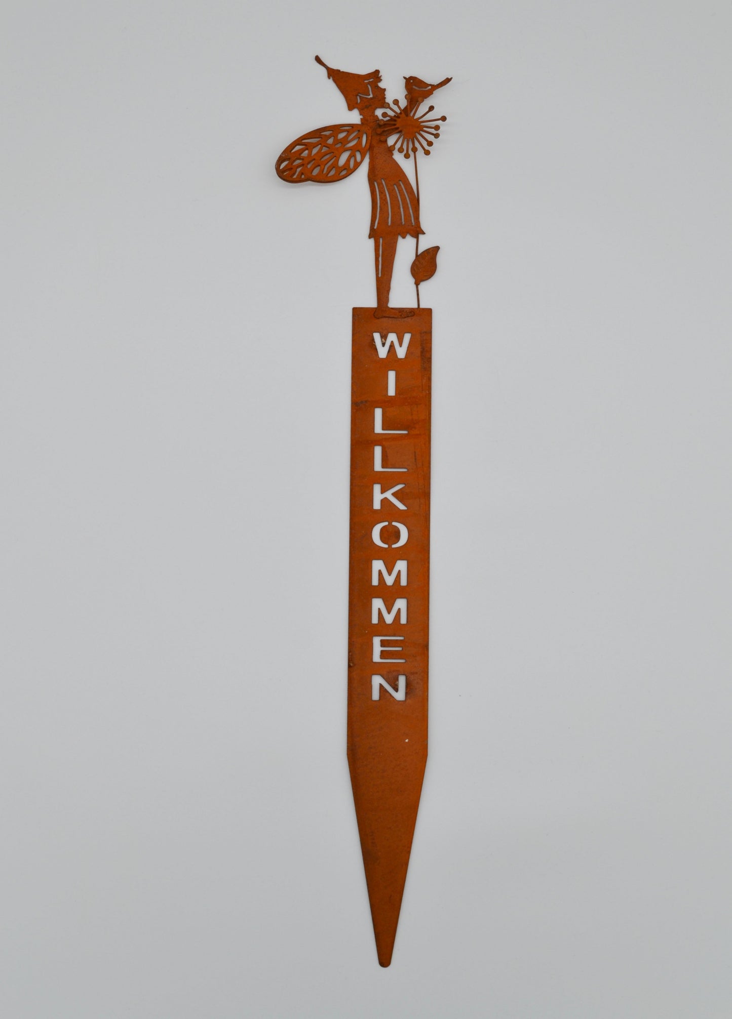 Gartenstecker Elfe, Willkommen