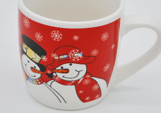 Weihnachtstasse Schneemänner