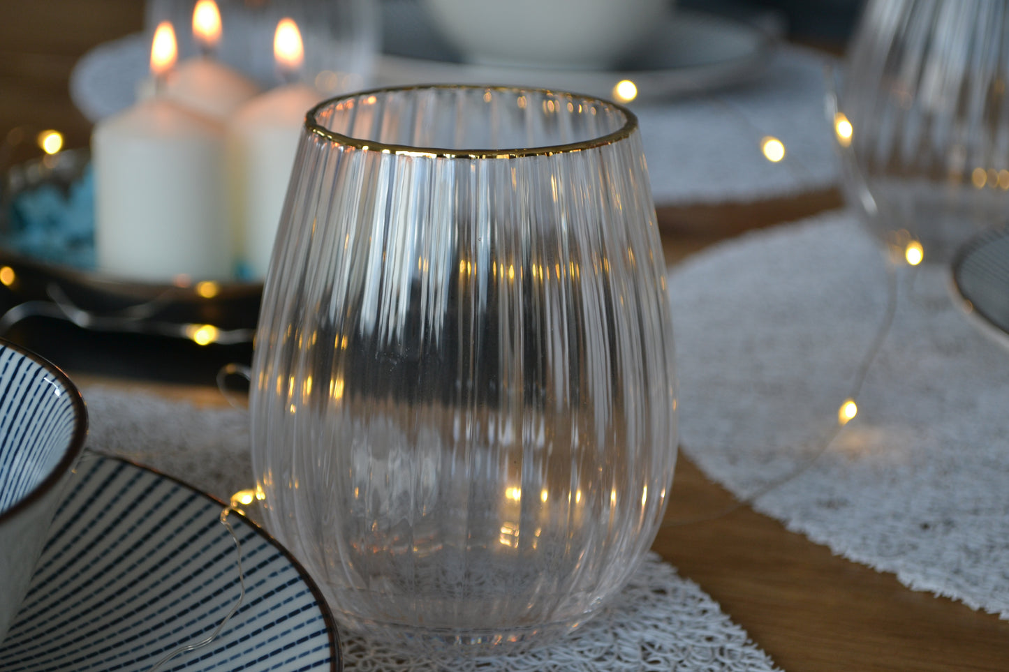 Glas, goldrand