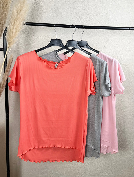 Basic Shirt Rüschen