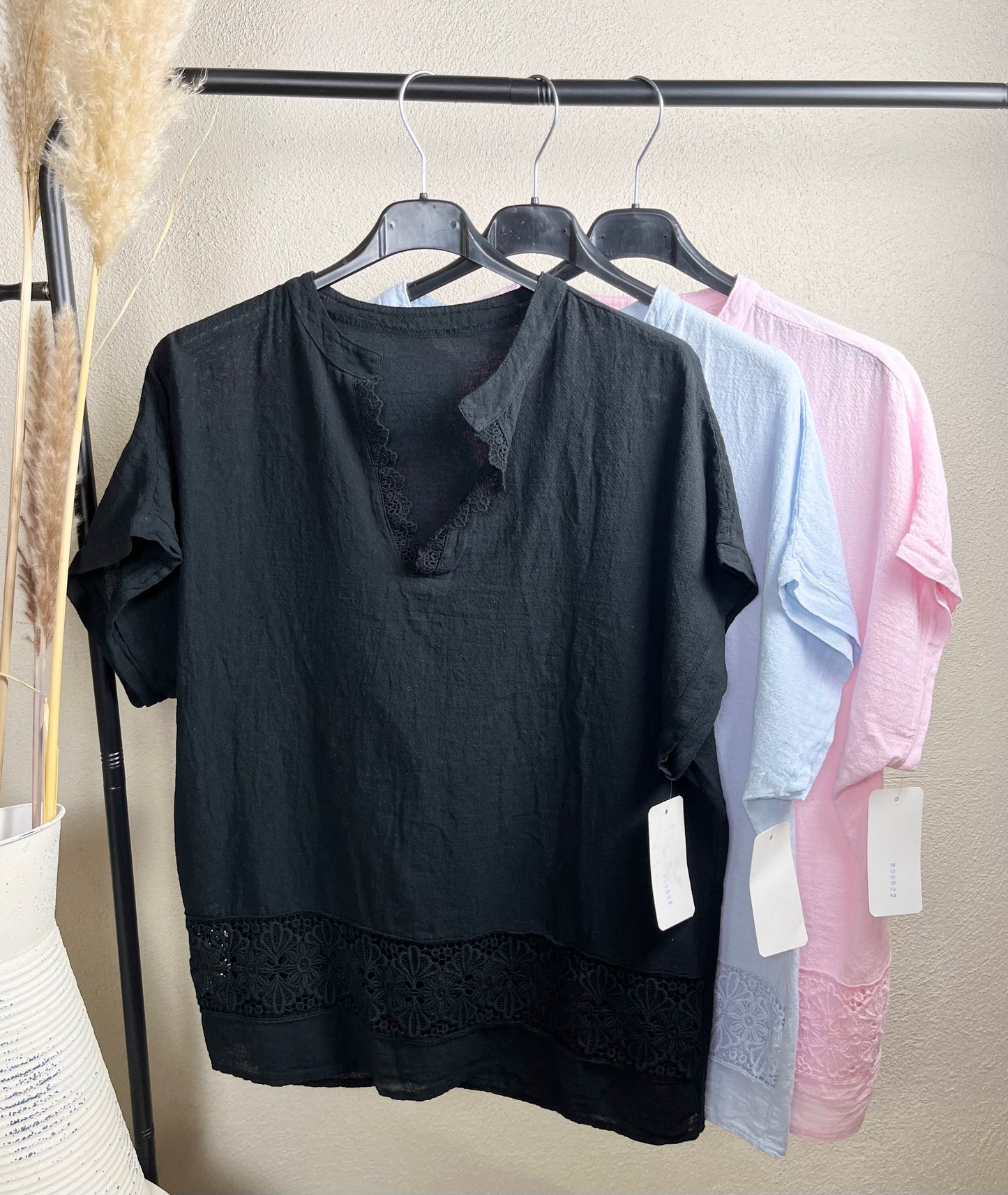 Bluse mit Spitze