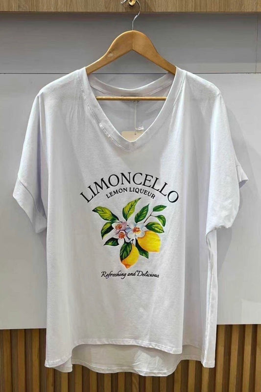 Shirt Zitrone Curvy (verschiedene Farben)