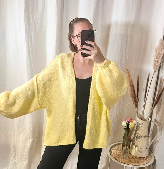 Cardigan in Gelb