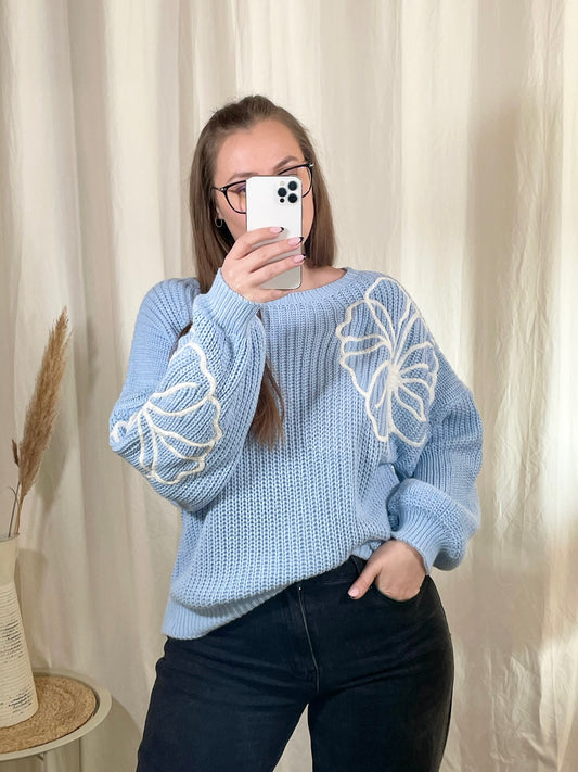 Pullover Blume (verschiedene Farben)