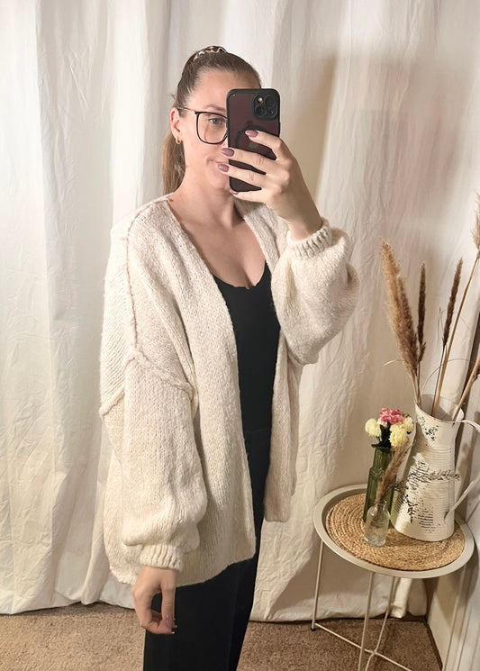 Cardigan in Ecru
