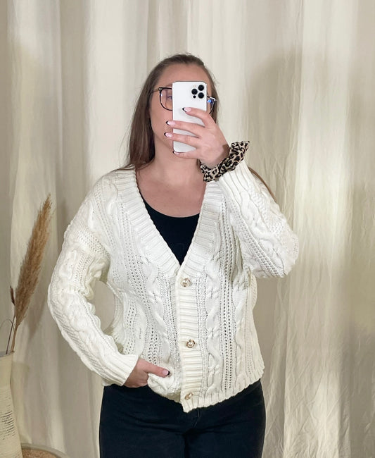 Strickjacke kurz