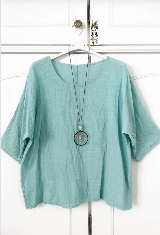 Baumwollbluse (verschiedene Farben)