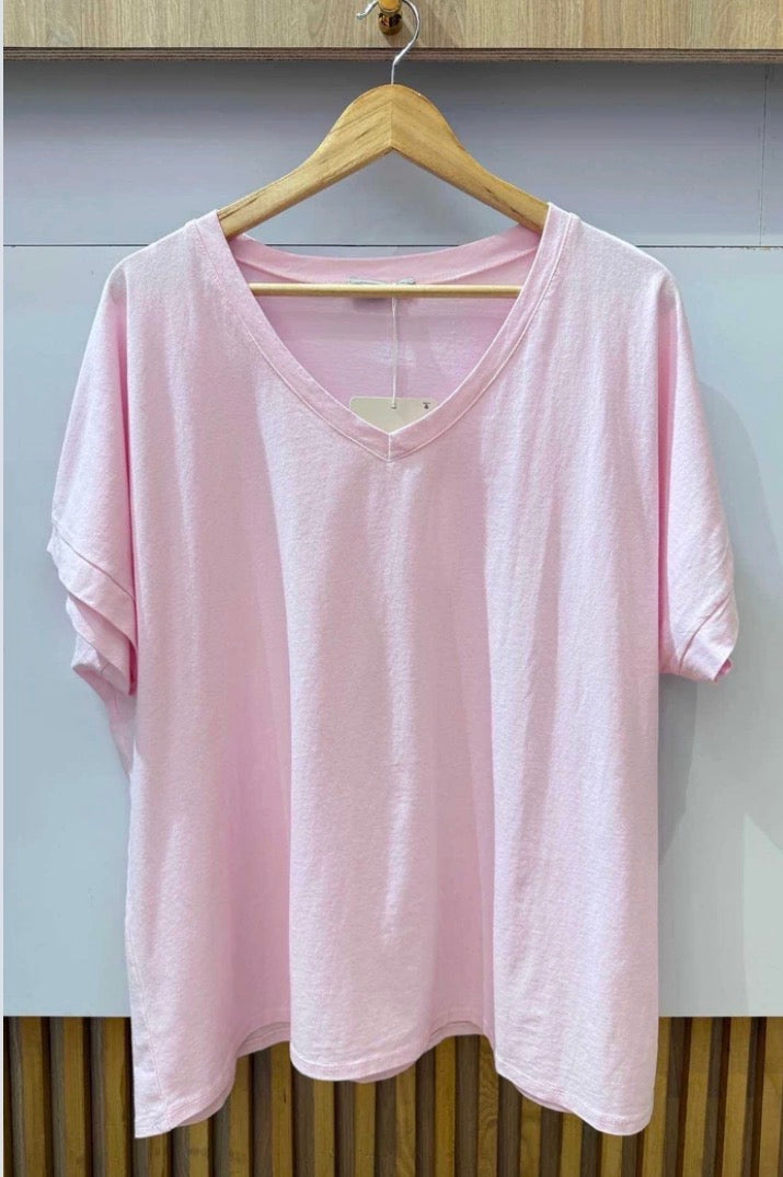 Shirt Uni Curvy (verschiedene Farben)