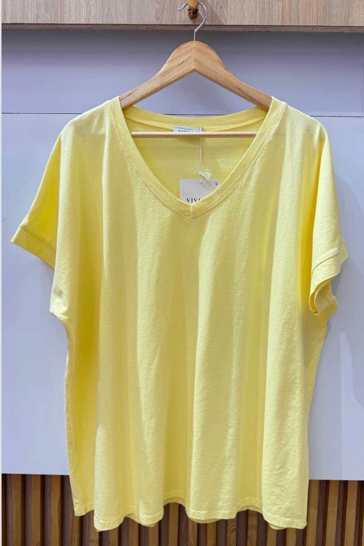 Shirt Uni Curvy (verschiedene Farben)