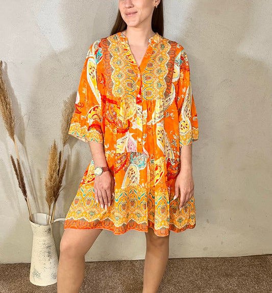 Sommerkleid mit 3/4 Ärmeln