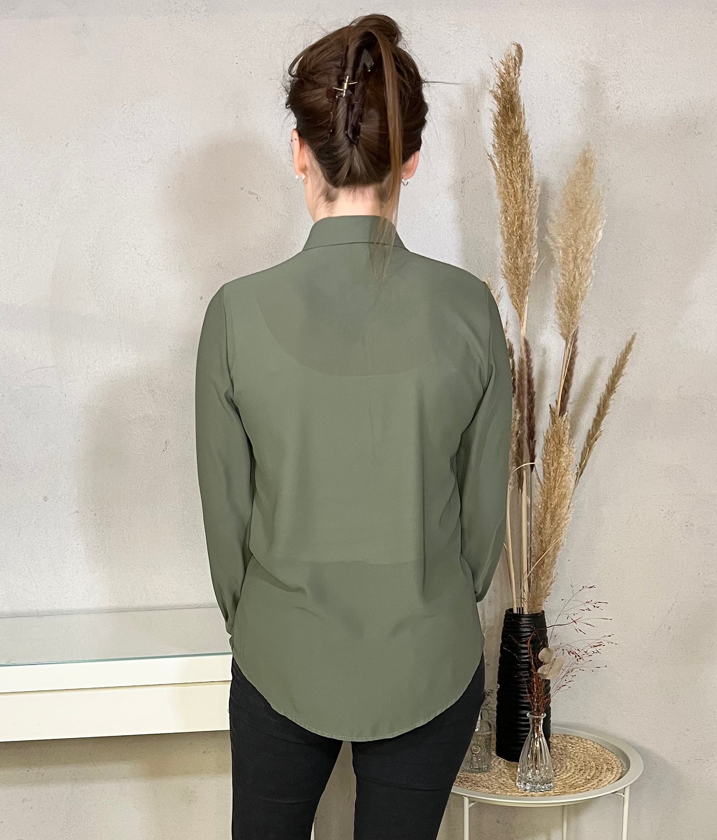 Bluse in Khaki