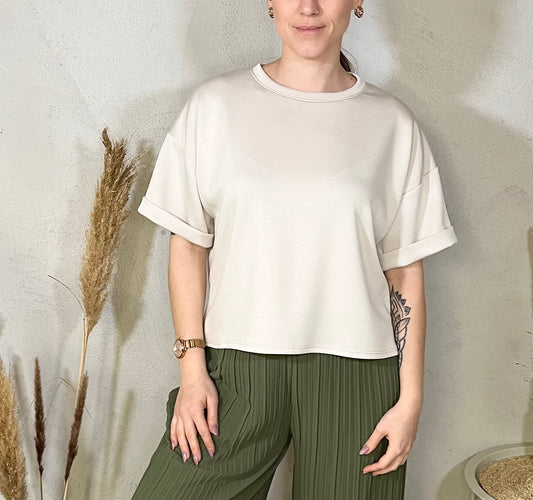 Oversize Shirt - Basic in Beige