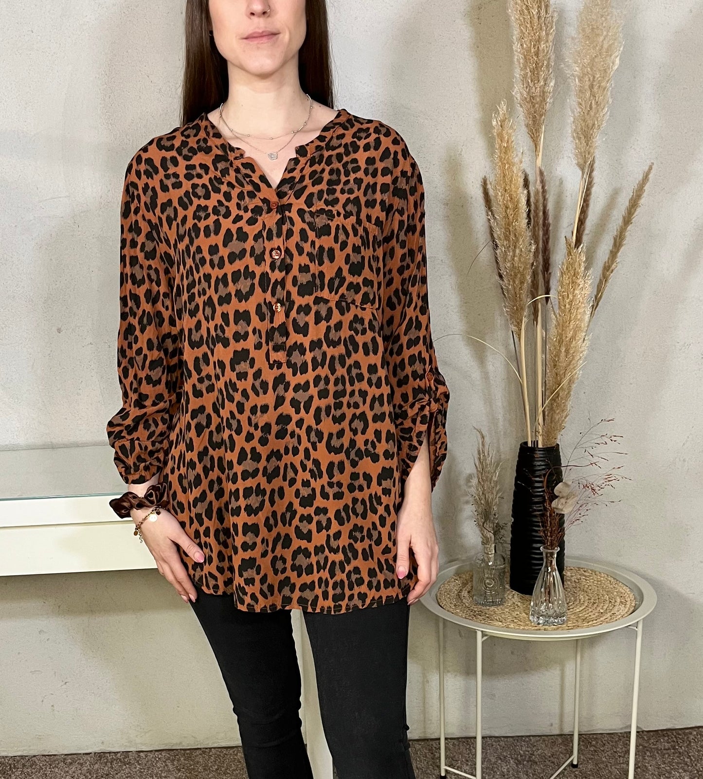 Bluse Leo in Rost
