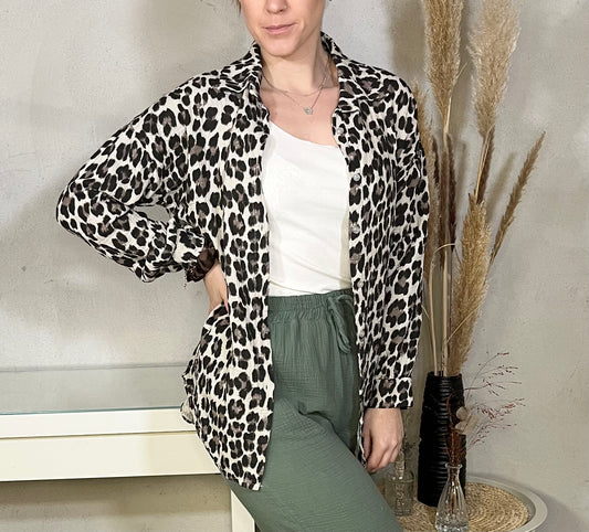 Bluse Leoprint