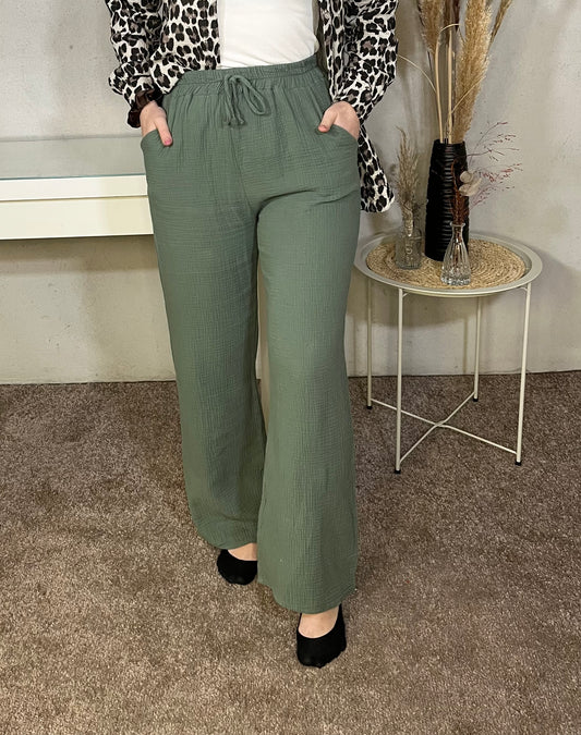 Baumwollhose in Khaki