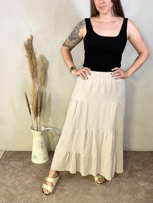 Musselin Rock in Beige