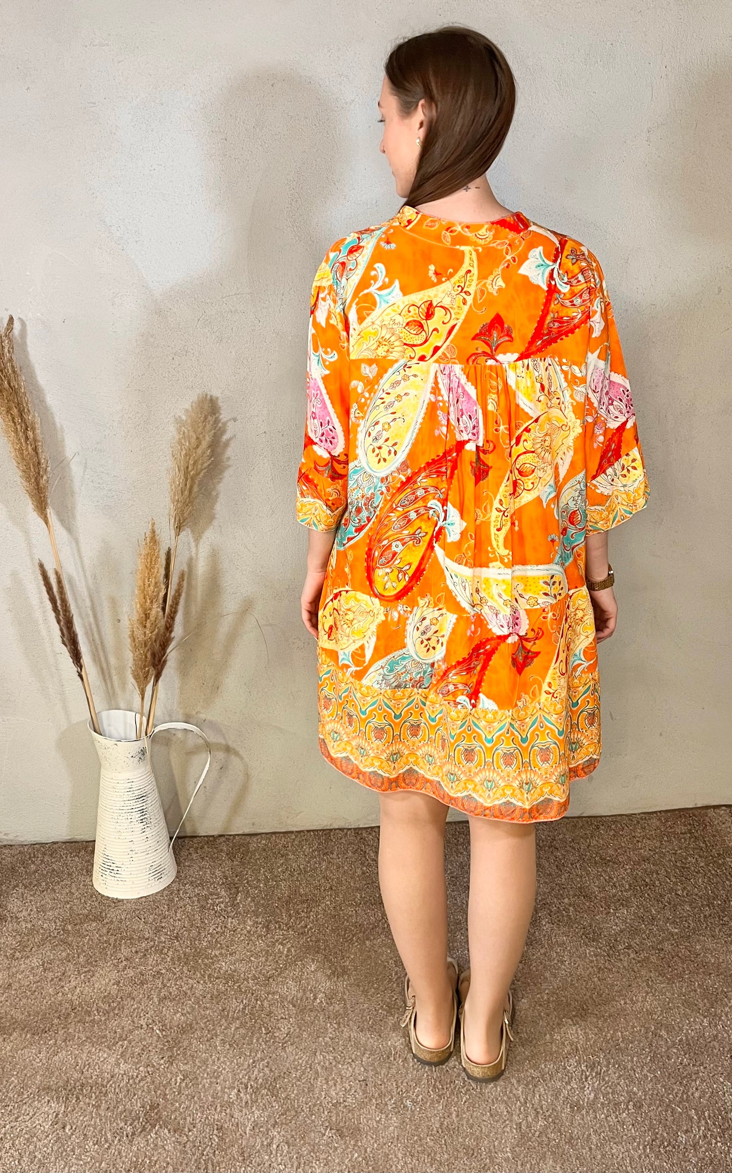Sommerkleid mit 3/4 Ärmeln
