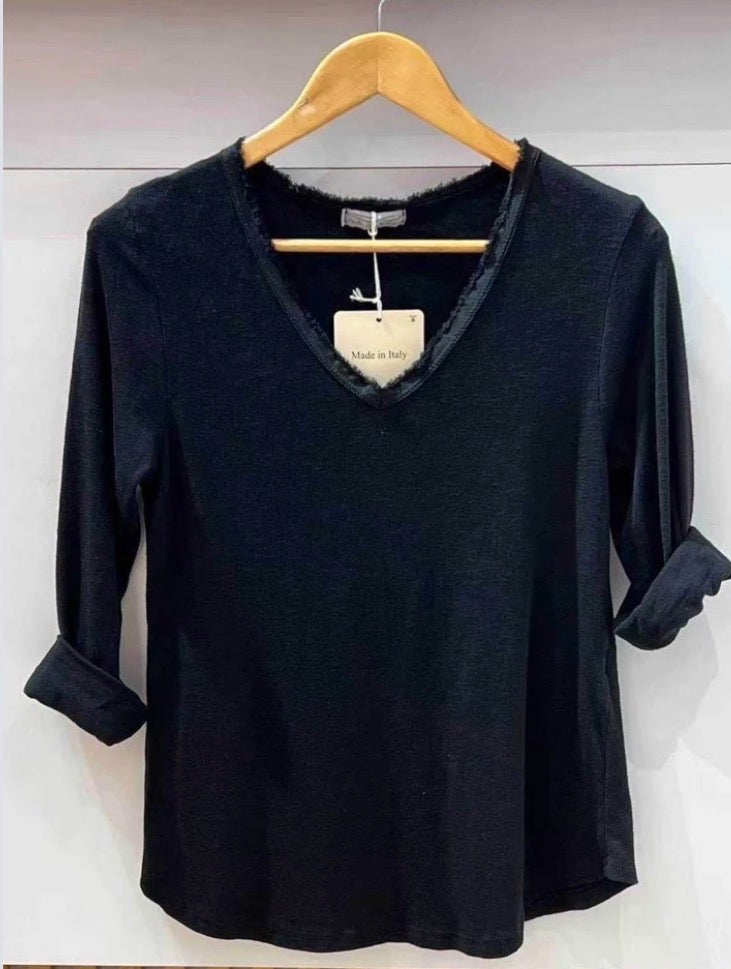 Shirt gerippt (verschiedene Farben)