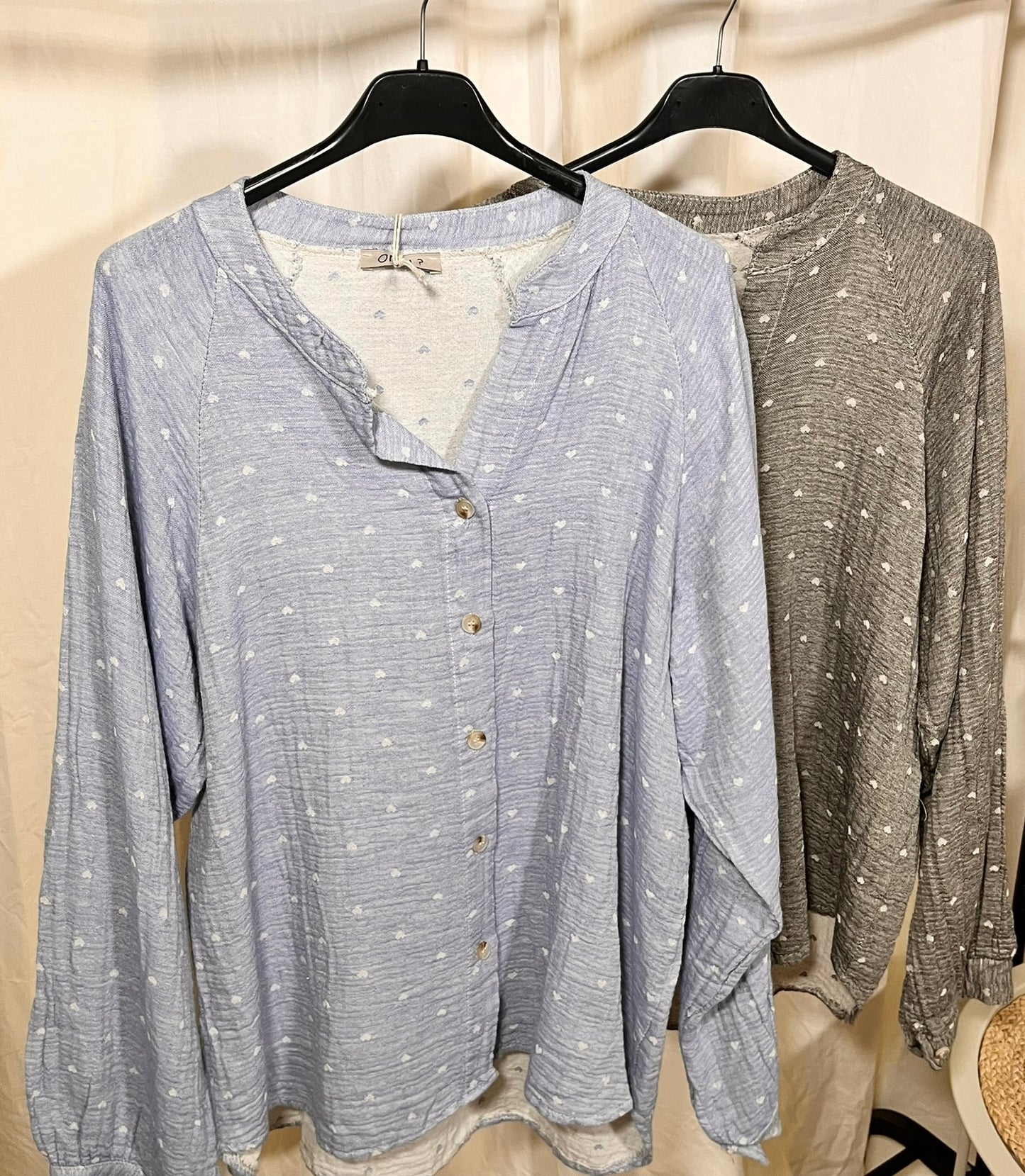 Musselinbluse Herzi in verschiedenen Farben