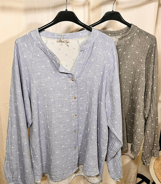 Musselinbluse Herzi in verschiedenen Farben