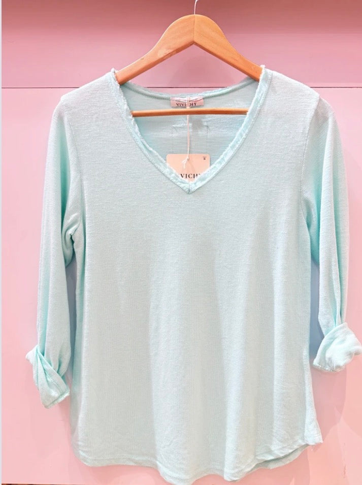 Shirt gerippt (verschiedene Farben)