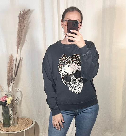 Sweatshirt in Grau verschiedene Motive
