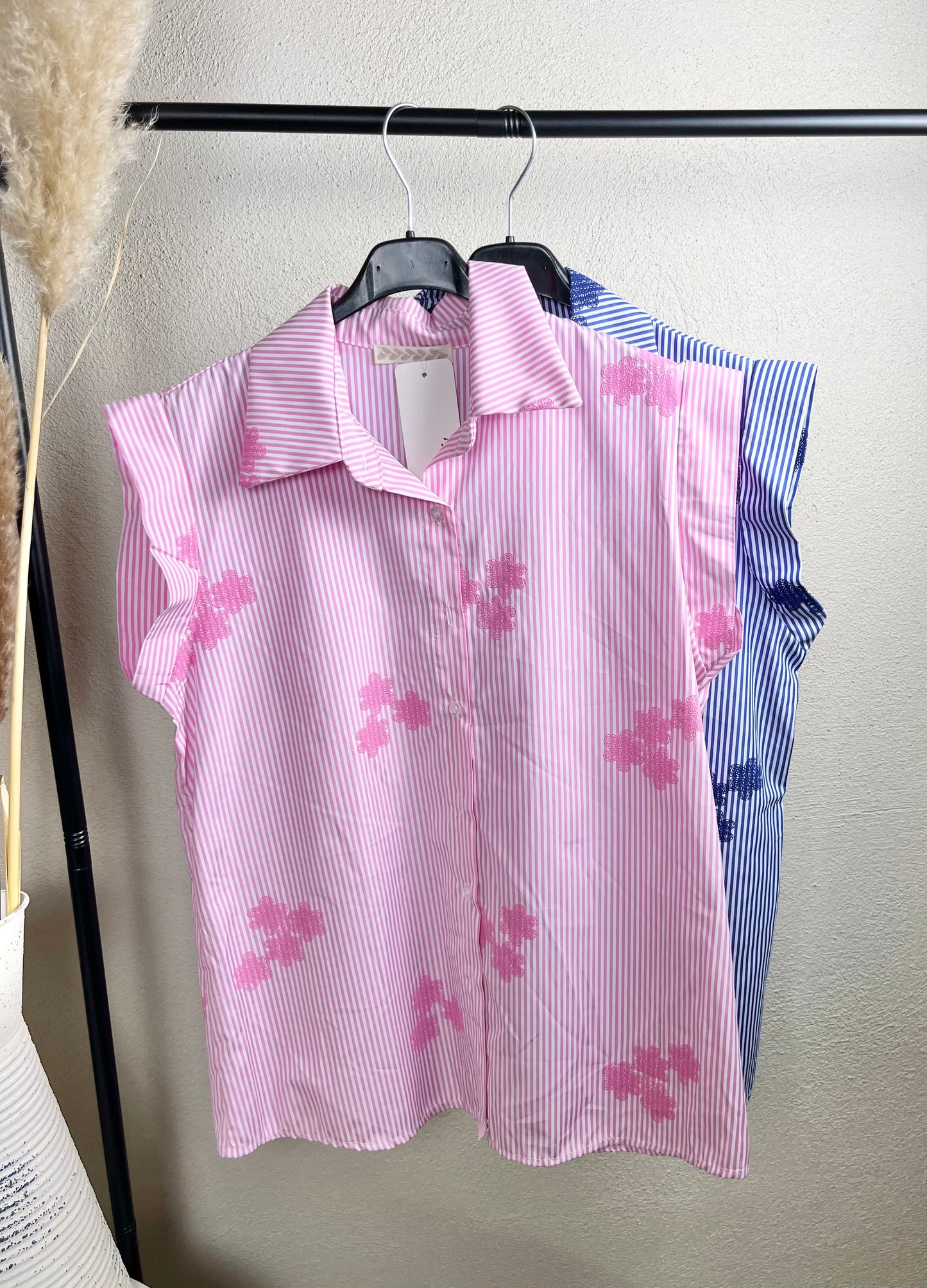 Bluse mit Streifen (verschiedene Farben)