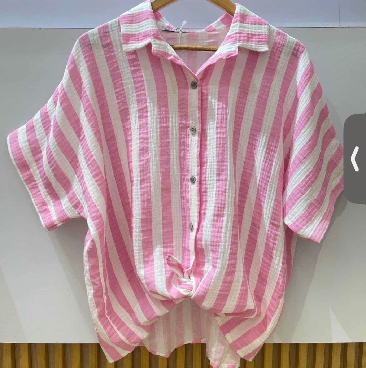 Musselinbluse Streifen