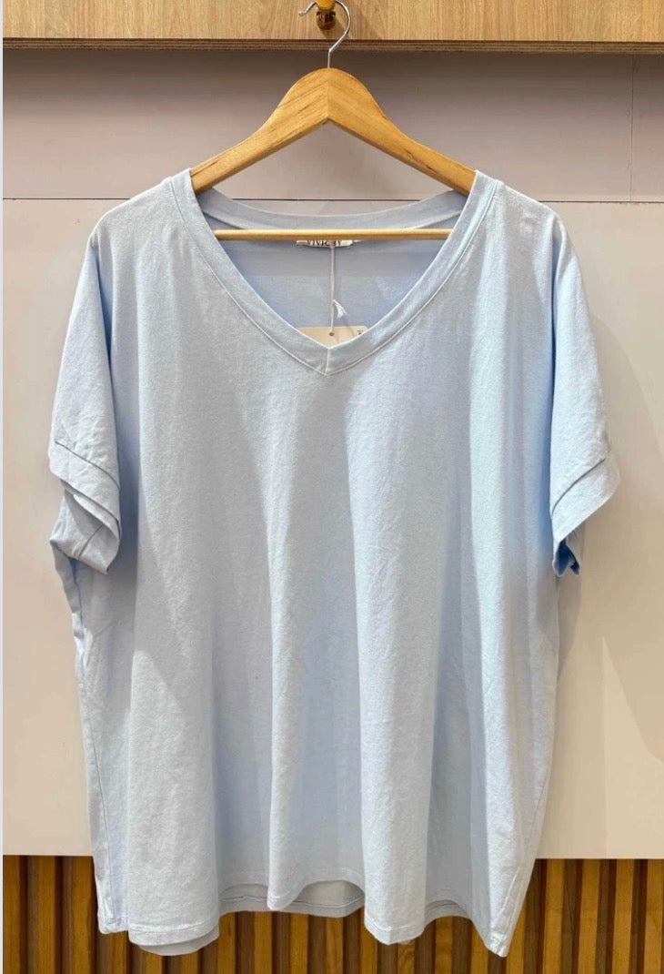 Shirt Uni Curvy (verschiedene Farben)