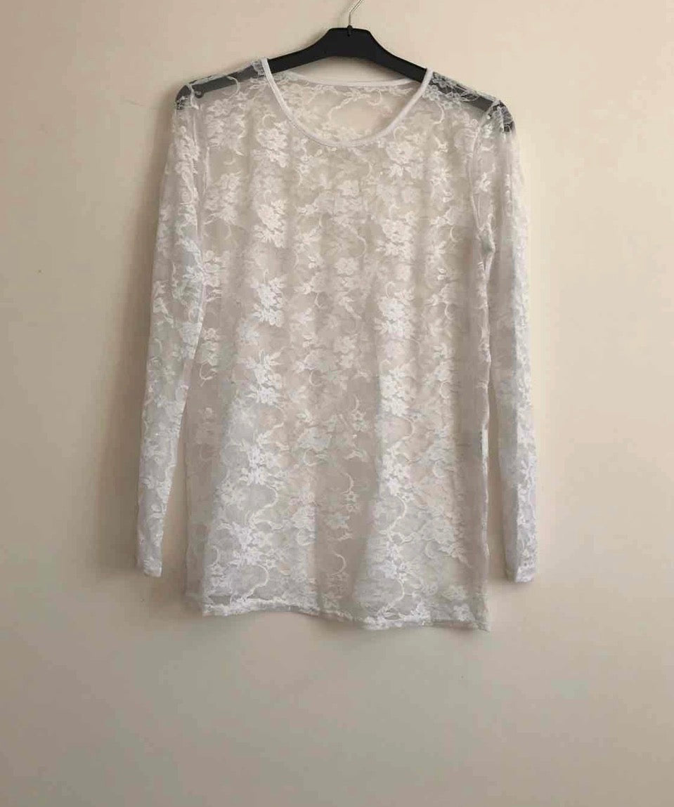 Curvy Spitzenshirt