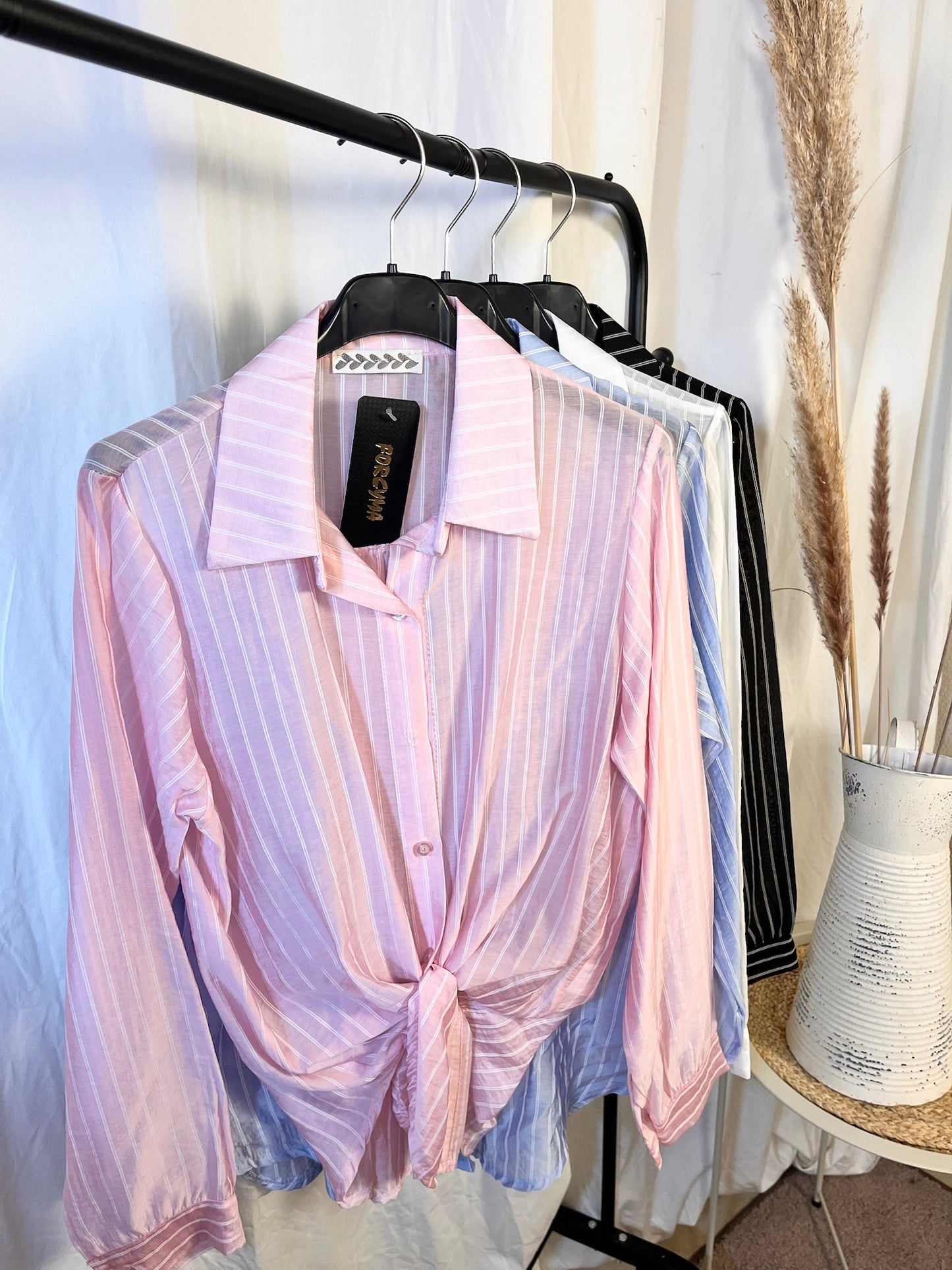 Bluse Streifen (verschiedene Farben)