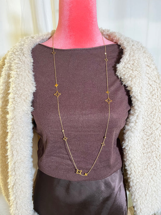 Sternenhalskette aus Edelstahl