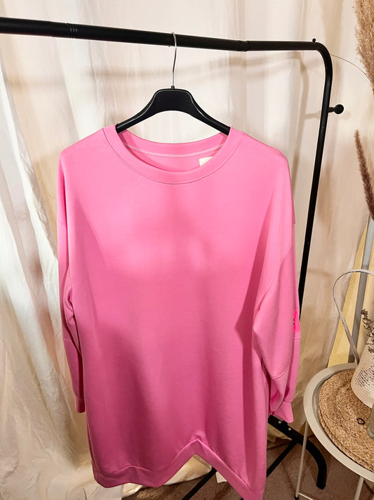 Pulloverkleid in Rosa