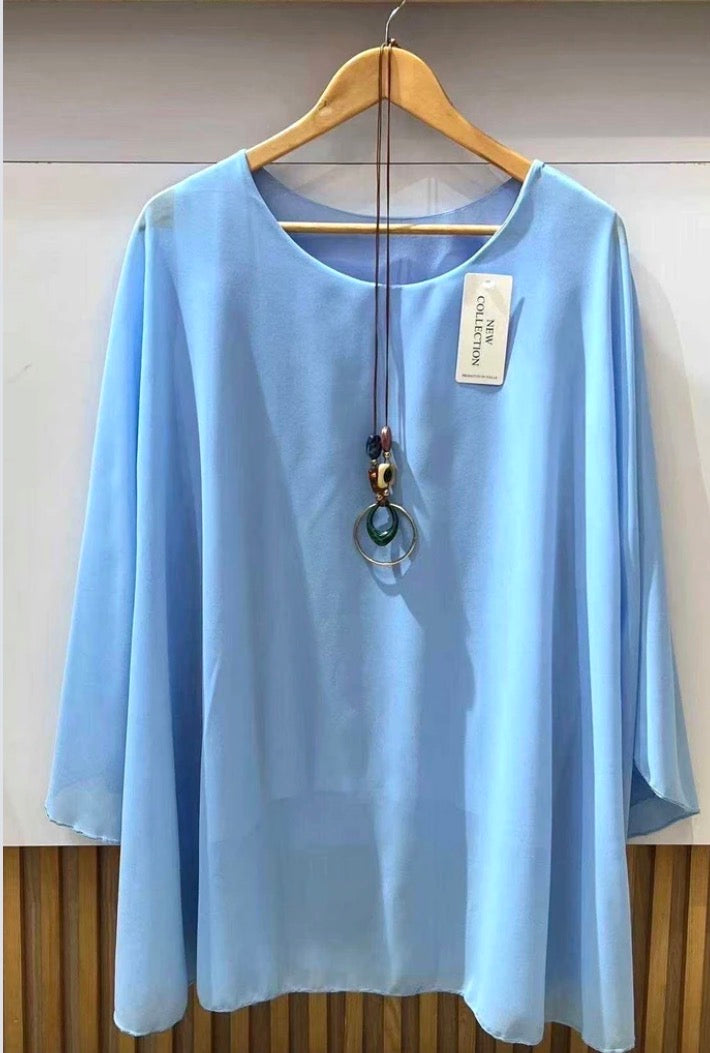 Bluse Curvy (verschiedene Farben)